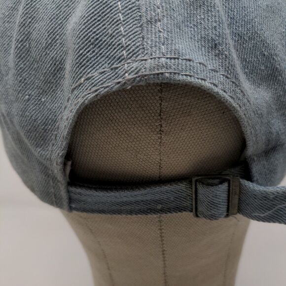 Capri Corn Women's Slideback Hat Blue Adjustable Rhinestones Shiny Accents - Picture 8 of 11